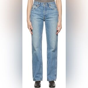 NEW Re/done 90s High-Rise Loose Blue Jeans size 27